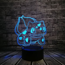 Charger l&#39;image dans la galerie, Lampe 3D Pokémon Bulbizarre