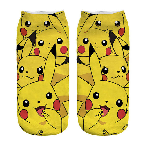 Socquettes Pokémon : Têtes Pikachu