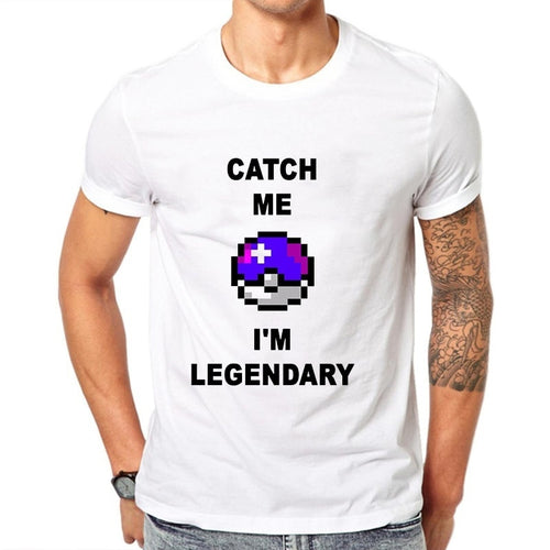 T-shirt Catch me I'm legendary Master Ball
