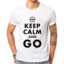 Charger l&#39;image dans la galerie, T-shirt blanc Keep Calm and Go Pokémon