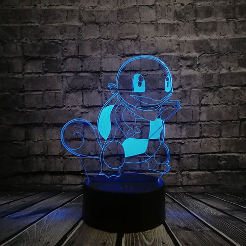 Lampe 3D Pokémon Carapuce
