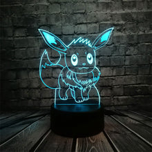 Charger l&#39;image dans la galerie, Lampe 3D Pokémon Évoli