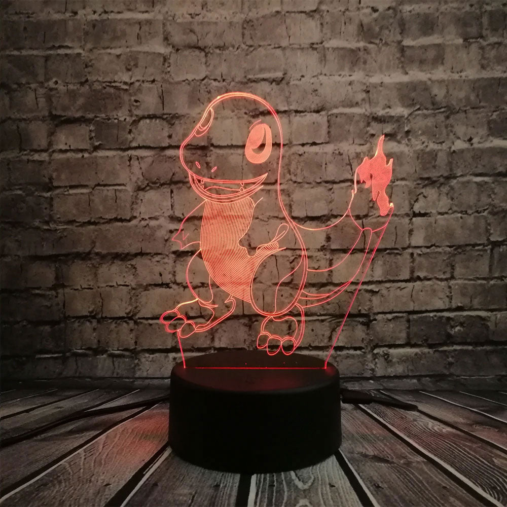 Lampe Pokémon 3D : Salamèche
