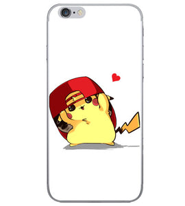 Coque iPhone Pikachu avec Casquette rouge