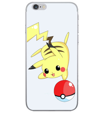 Coque iPhone Pikachu avec Pokéball