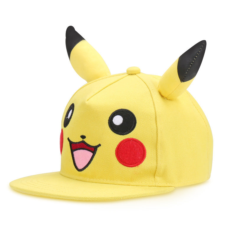 Casquette Pokémon jaune de Pikachu avec oreilles pour Adulte