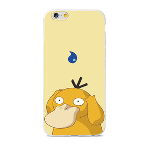 Coque iPhone Psykokwak Pokémon Eau fond jaune