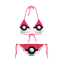 Charger l&#39;image dans la galerie, Maillot de bain bikini Pokéball rouge blanc Pokémon