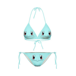 Maillot de bain bikini Carapuce bleu Pokémon