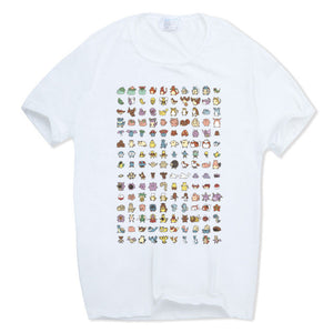 T-shirt des 150 premiers Pokémon du Pokédex