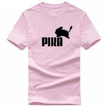 Charger l&#39;image dans la galerie, T-shirt rose Pika Pokémon parodie Puma