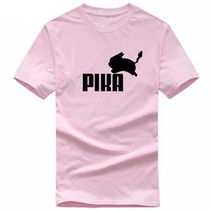 T-shirt rose Pika Pokémon parodie Puma