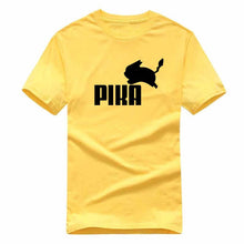 Charger l&#39;image dans la galerie, T-shirt jaune Pika Pokémon parodie Puma
