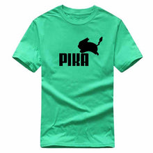Charger l&#39;image dans la galerie, T-shirt vert Pika Pokémon parodie Puma