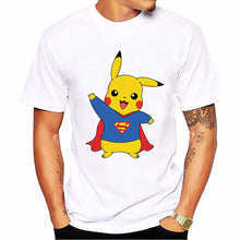 Charger l&#39;image dans la galerie, T-shirt Pikachu-Superman Pokémon Super Heros