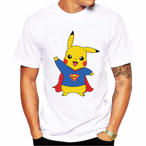 T-shirt Pikachu-Superman Pokémon Super Heros