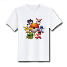 Charger l&#39;image dans la galerie, T-shirt de Pokémon en Power Rangers