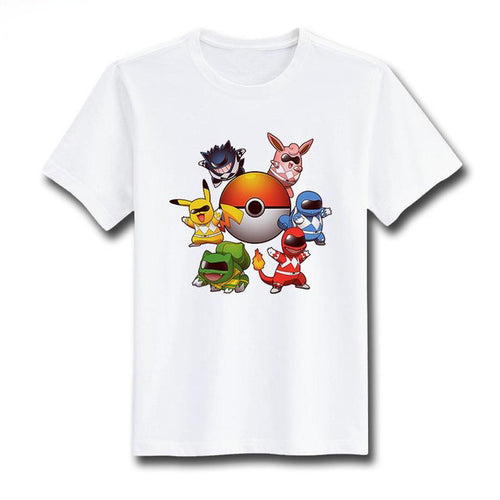 T-shirt de Pokémon en Power Rangers