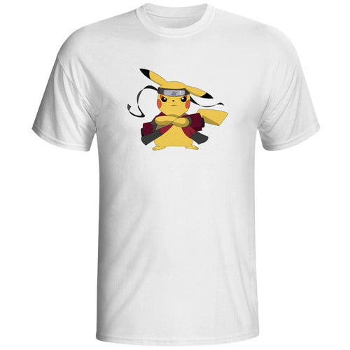 T-shirt Pikachu-Naruto Pokémon Super Heros