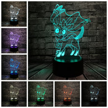 Charger l&#39;image dans la galerie, Lampe 3D Pokémon Nymphali plusieurs couleurs