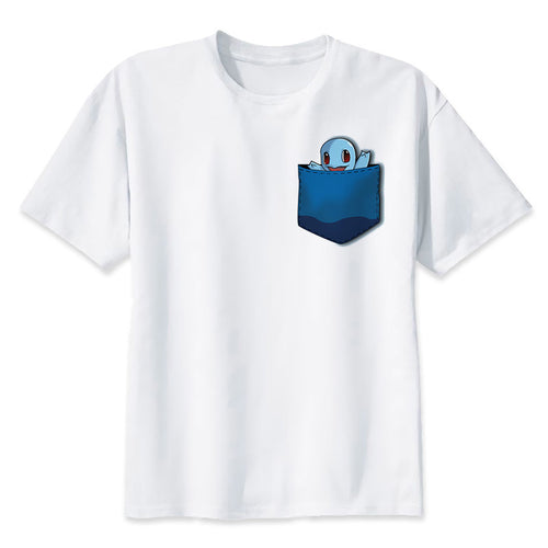 T-shirt Carapuce dans poche bleue