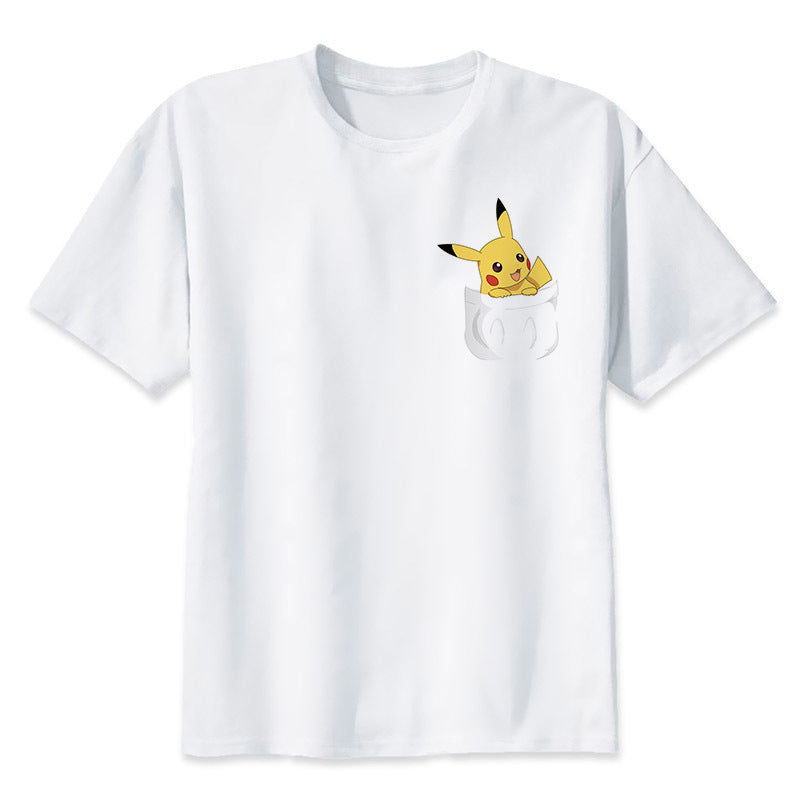 T-shirt Pikachu joyeux dans poche