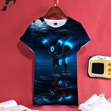 Charger l&#39;image dans la galerie, T-shirt noir de Noctali nuit Pokémon