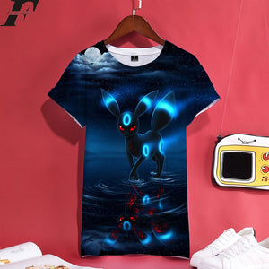 T-shirt noir de Noctali nuit Pokémon