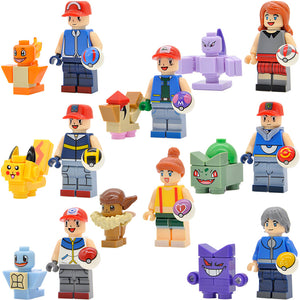 Lego dresseurs Pokémon avec pokeballs et pokemon
