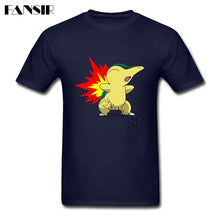 Charger l&#39;image dans la galerie, T-shirt bleu marine Héricendre en flamme Starter Pokémon 2ème génération