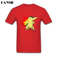 Charger l&#39;image dans la galerie, T-shirt rouge Héricendre en flamme Starter Pokémon 2ème génération