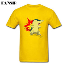 Charger l&#39;image dans la galerie, T-shirt jaune Héricendre en flamme Starter Pokémon 2ème génération