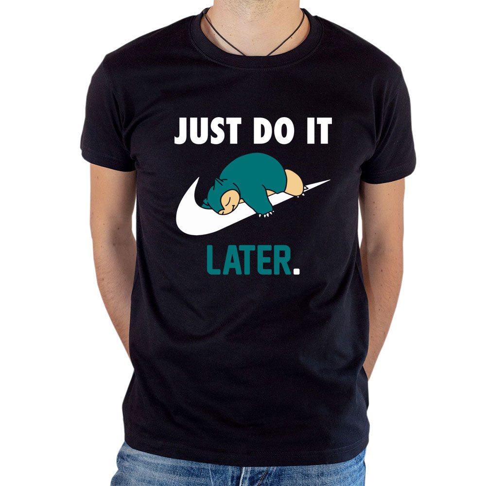 T-shirt Ronflex Just Do It Later Nike parodie